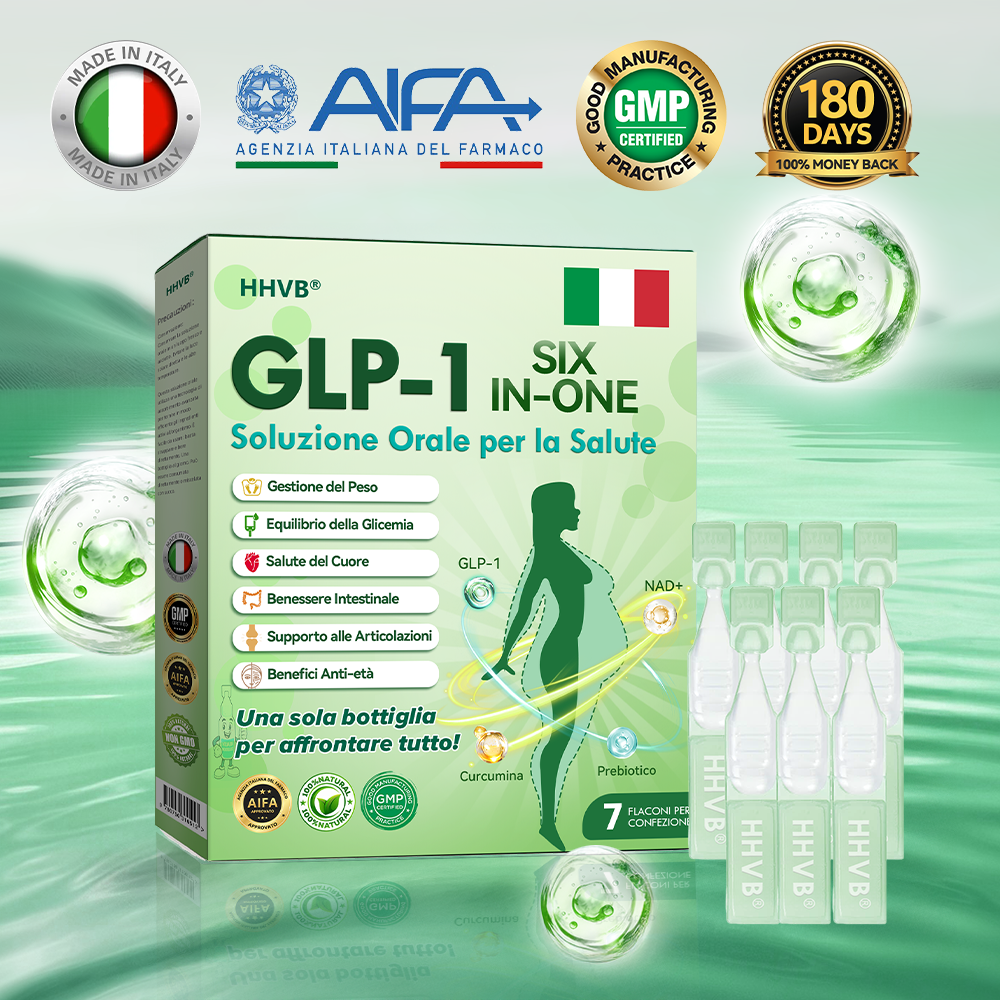 💧𝐇𝐇𝐕𝐁® 𝐆𝐋𝐏-𝟏 𝐒𝐨𝐥𝐮𝐳𝐢𝐨𝐧𝐞 𝐎𝐫𝐚𝐥𝐞 𝐒𝐞𝐢-𝐢𝐧-𝐔𝐧𝐨 𝐩𝐞𝐫 𝐥𝐚 𝐒𝐚𝐥𝐮𝐭𝐞