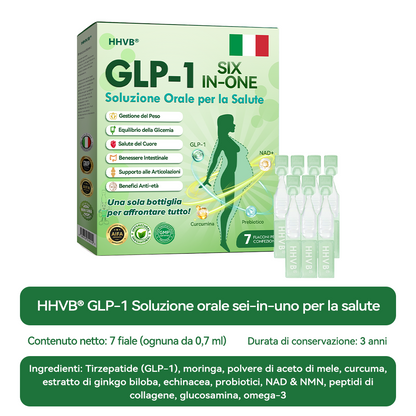 💧𝐇𝐇𝐕𝐁® 𝐆𝐋𝐏-𝟏 𝐒𝐨𝐥𝐮𝐳𝐢𝐨𝐧𝐞 𝐎𝐫𝐚𝐥𝐞 𝐒𝐞𝐢-𝐢𝐧-𝐔𝐧𝐨 𝐩𝐞𝐫 𝐥𝐚 𝐒𝐚𝐥𝐮𝐭𝐞